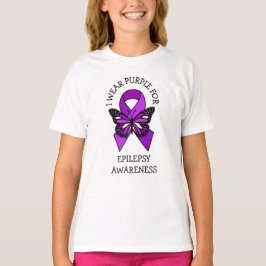 Ik Draag Paars voor Epilepsy Bewustheid T-shirt