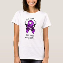 Ik Draag Paars voor Epilepsy Bewustheid T-shirt