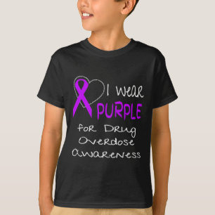 Ik Draag Paars voor geneesmiddelenoverdosering T-shirt