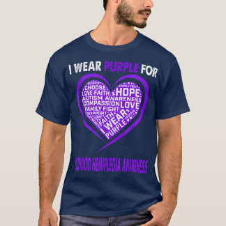 Ik Draag Paars voor het bewustzijn van het kind T-shirt