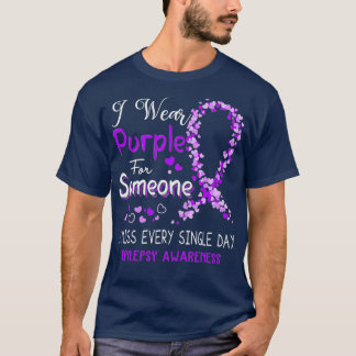 Ik Draag Paars voor iemand die zich bewust is van  T-shirt