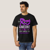 Ik Draag Paars voor iemand met pancreaskankerwaren T-shirt (Voorkant volledig)