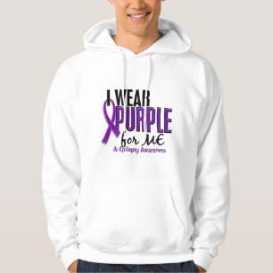 Ik Draag Paars voor me 10 epilepsie Hoodie