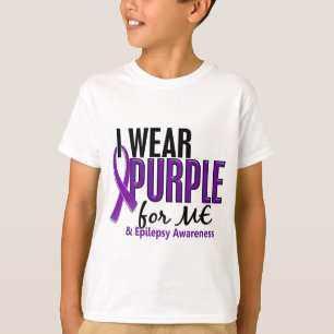 Ik Draag Paars voor me 10 epilepsie T-shirt