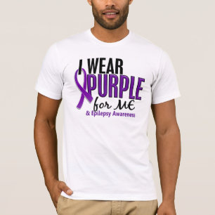 Ik Draag Paars voor me 10 epilepsie T-shirt