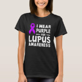 Ik Draag Paars voor mezelf Lupus Bewusters T-shirt (Voorkant)