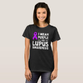 Ik Draag Paars voor mezelf Lupus Bewusters T-shirt (Voorkant volledig)