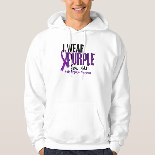 Ik Draag Paars voor mij 10 fibromyalgie Hoodie (Voorkant)