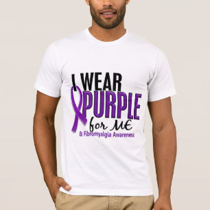 Ik Draag Paars voor mij 10 fibromyalgie T-shirt