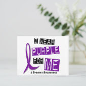 Ik Draag Paars voor mij 37 epilepsie Briefkaart (Staand voorkant)