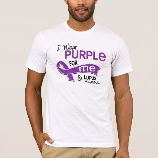 Ik Draag Paars voor mij 42 lupus T-shirt (Voorkant)