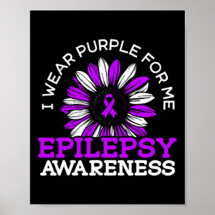 Ik Draag Paars voor mij Epileptische aanvallen epi Poster