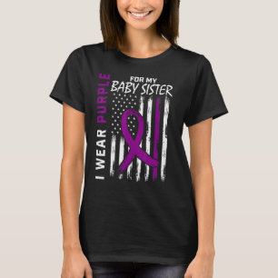 Ik Draag Paars voor mijn Baby zuster Epilepsy Awar T-shirt
