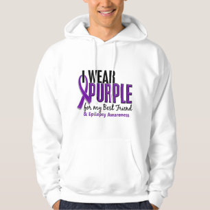 Ik Draag Paars voor mijn beste vriend 10 epilepsie Hoodie