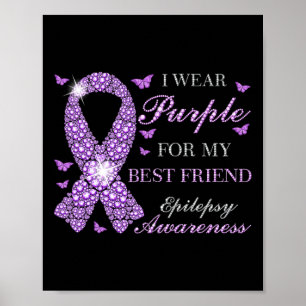 Ik Draag Paars Voor Mijn Beste Vriend Epilepsie Be Poster