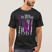 Ik Draag Paars voor mijn Big Brother Epilepsy Awar T-shirt (Voorkant)