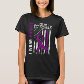 Ik Draag Paars voor mijn Big Brother Epilepsy Awar T-shirt (Voorkant)