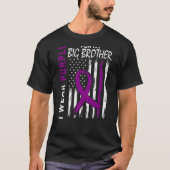 Ik Draag Paars voor mijn Big Brother Epilepsy Awar T-shirt (Voorkant)