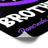 Ik Draag Paars voor mijn bredere alvleesklierkanke Poster (Hoek)