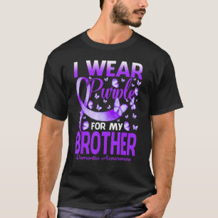 Ik Draag Paars voor mijn Broer Dementia Bewustmaki T-shirt