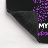 Ik Draag Paars voor mijn broer die zich bewust was Muismat (Hoek)