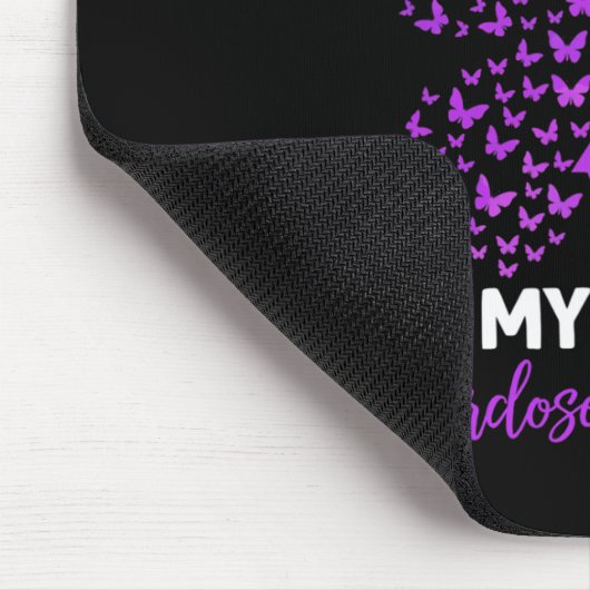 Ik Draag Paars voor mijn broer die zich bewust was Muismat (Hoek)