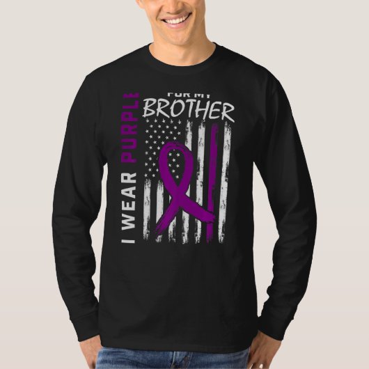 Ik Draag Paars voor mijn broerse epilepsie.. T-shirt (Voorkant)