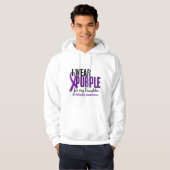 Ik Draag Paars voor mijn dochter 10 epilepsie Hoodie (Voorkant volledig)