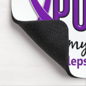 Ik Draag Paars voor mijn dochter 10 epilepsie Muismat (Hoek)