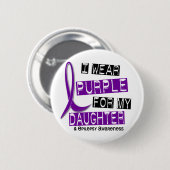 Ik Draag Paars voor mijn dochter 37 epilepsie Ronde Button 5,7 Cm (Voorkant /achterkant)