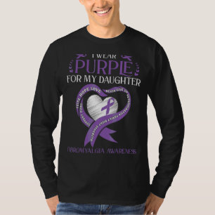 Ik Draag Paars voor mijn dochter Fibromyalgia Awar T-shirt