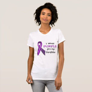 Ik draag paars voor mijn dochter Fibromyalgie Shir T-shirt