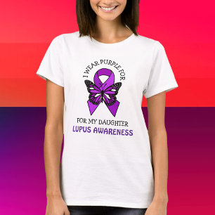 Ik Draag Paars voor mijn dochter   Lupus Awareness T-shirt