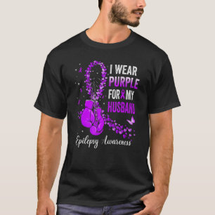 Ik Draag Paars voor mijn Epilepsy Bewustmaking Ri T-shirt