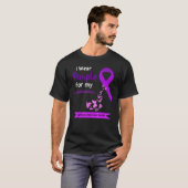 Ik Draag Paars voor mijn grootmoeder Epilepsy Awar T-shirt (Voorkant volledig)