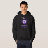 Ik Draag Paars voor mijn grote dochter Lupus Aware Hoodie (Voorkant volledig)