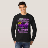 Ik Draag Paars voor mijn kleindochter Lupus Bewust T-shirt (Voorkant volledig)