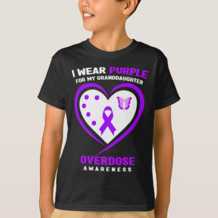 Ik Draag Paars voor mijn kleindochter Overdosis Aw T-shirt