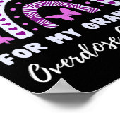 Ik Draag Paars voor mijn kleinzoon Overdosering Be Poster (Hoek)