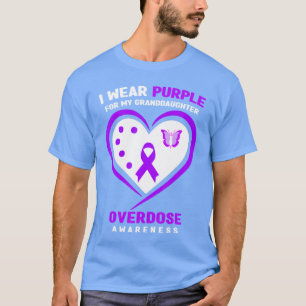 Ik Draag Paars Voor Mijn Kleinzoon Overdosis Bewus T-shirt