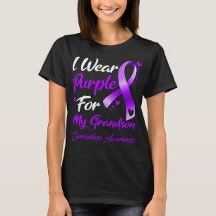 Ik Draag Paars voor mijn kleinzoon Sarcoïdose Awar T-shirt