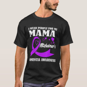 Ik Draag Paars voor mijn mama Alzheimer's dementie T-shirt