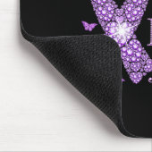 Ik Draag Paars voor mijn mama Epilepsy Bewustheid  Muismat (Hoek)