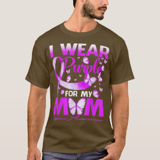 Ik Draag Paars voor mijn mama Lupus Awareness Butt T-shirt