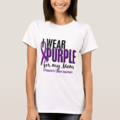 Ik Draag Paars voor mijn moeder 10 pancreaskanker T-shirt (Voorkant)