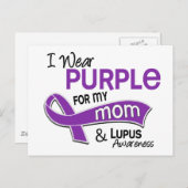 Ik Draag Paars voor mijn moeder 42 lupus Briefkaart (Voorkant / Achterkant)
