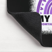 Ik Draag Paars voor mijn moeder Fibromyalgia Aware Muismat (Hoek)