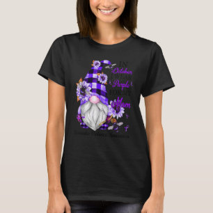 Ik Draag Paars voor mijn moeder Paarse huisvrouw. T-shirt