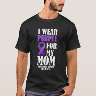 Ik Draag Paars voor mijn moeder Pancreas Kanker Aw T-shirt