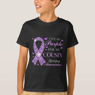 Ik Draag Paars voor mijn neef Epilepsy Bewustheid  T-shirt